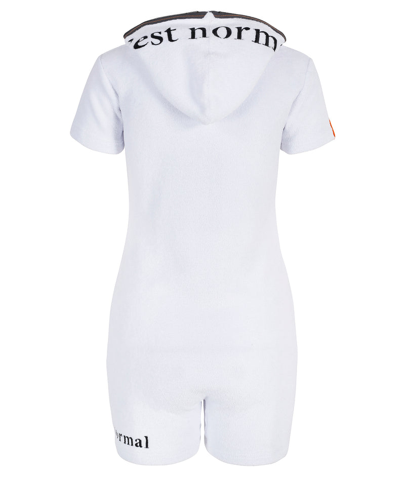 Towel Club x c'est normal Towel Jumpsuit Slim White
