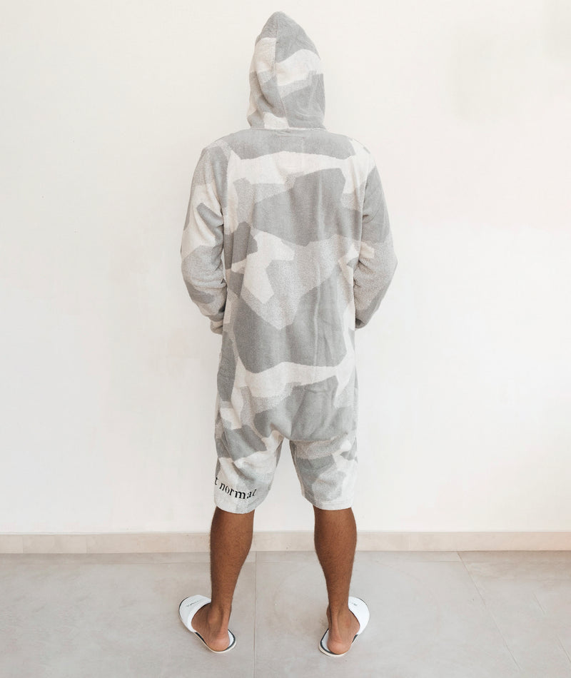 Towel Club x c'est normal Towel Jumpsuit Grey Camo