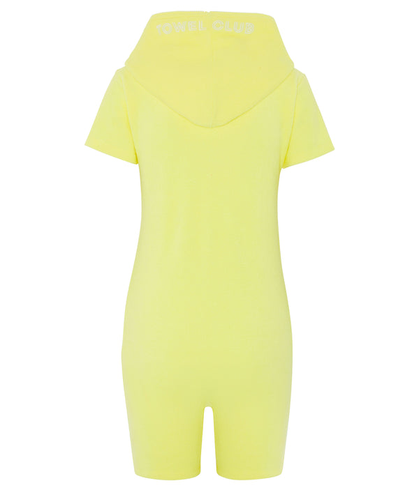 Towel Short Slim Jumpsuit Yellow