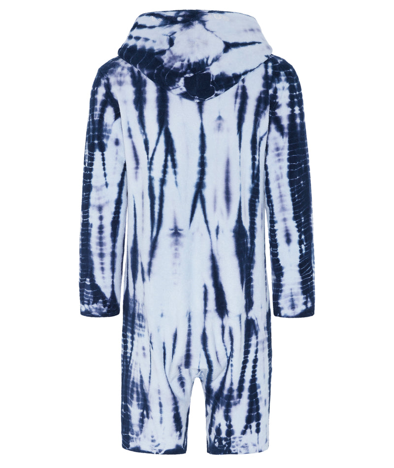 Towel Jumpsuit Blue Tie Dye