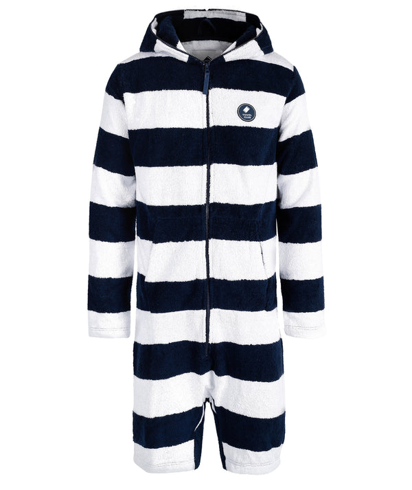 Towel Jumpsuit Navy Striped
