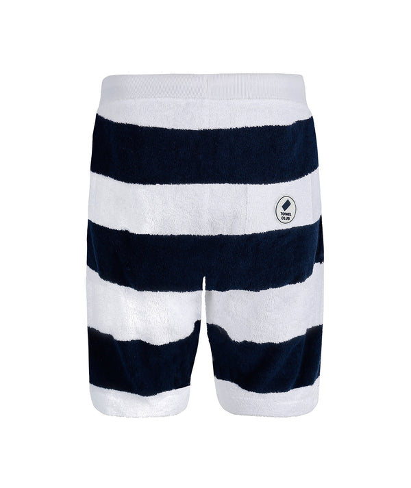 Towel Shorts Navy Striped