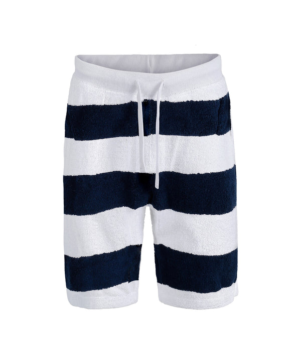 Towel Shorts Navy Striped