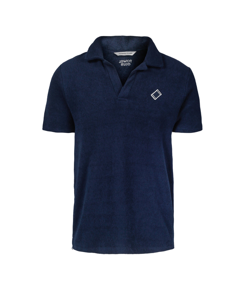 Towel Piqué Shirt Navy